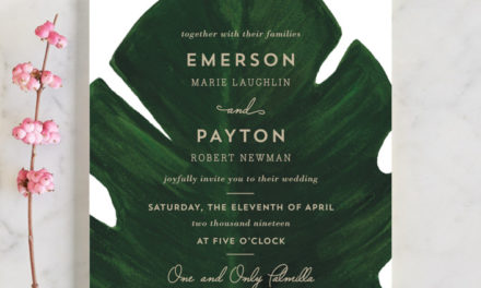 Palm Wedding Invitations by Kaydi Bishop